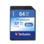 MEMORY CARD SECURE DIGITAL SDHXC 64GB VERBATIM CLASSE 10 44024