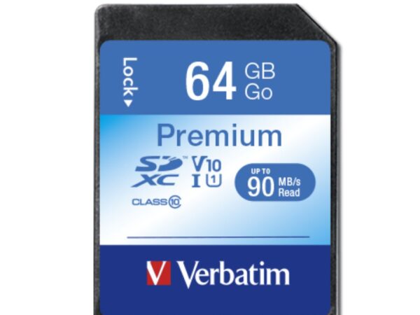 MEMORY CARD SECURE DIGITAL SDHXC 64GB VERBATIM CLASSE 10 44024