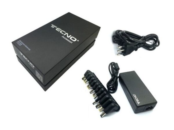 ALIMENTATORE UNIVERSALE PER NOTEBOOK TECNONEW 120W 2.4 CON 12 ADATTATORI AUTOSETTANTI TN-UNIV-120W