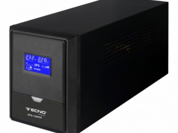 UPS 800VA CON 2 USCITE BIVALENTI FUNZIONE AC RESTART TECNONEW TN-800VA-LCD