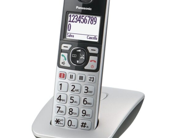 CORDLESS PANASONIC KX-TGE510JTS CON SEGRETERIA TELEFONICA ARGENTO