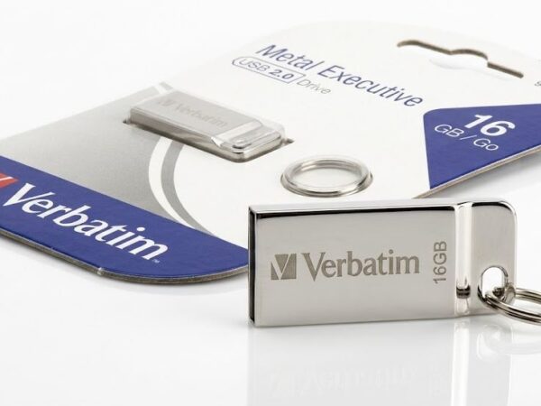 MEMORIA USB 16GB 2.0 VERBATIM METAL EXECUTIVE SILVER 98748