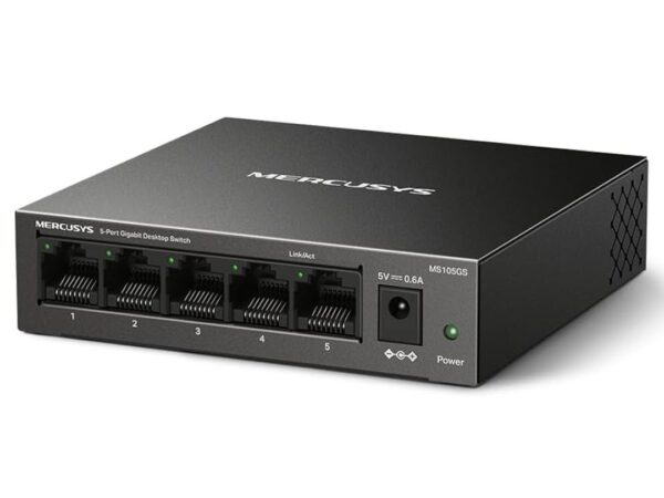 HUB SWITCH 05 PORTE LAN MERCUSYS MS105GS DESKTOP